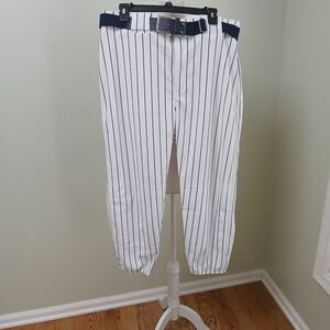 Teamwork Athletic Apparel Made in USA Vintage Striped Baseball Pants